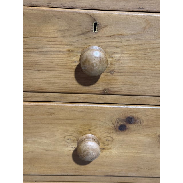 Antique Pine Two Over Three Drawers - Chest of Drawers From England For Sale - Image 9 of 18