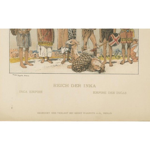 After Max Tilke, Incan Empire Costumes, 1880, Print For Sale - Image 5 of 10