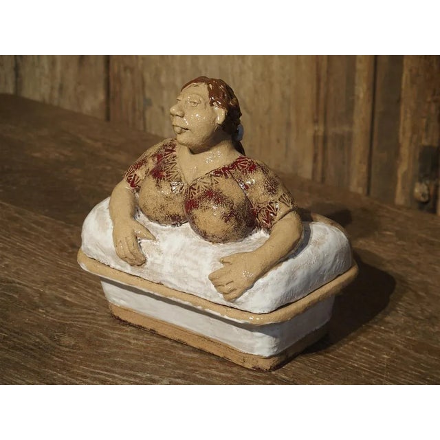 French Painted Baking Terrine From Provence For Sale - Image 9 of 10