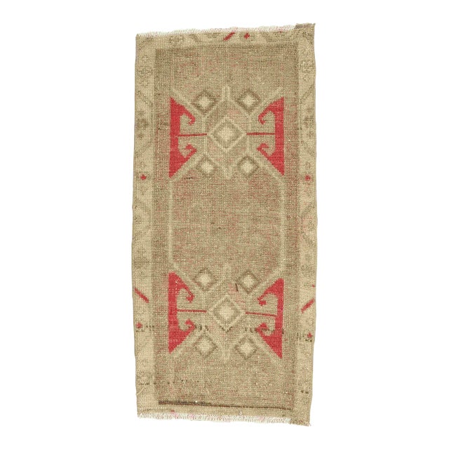 Vintage Mini Turkish Kars Rug For Sale