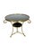 Gold Early 20th Century French Gilt Two Tier Bronze Gueridon Table with Black Marble Top For Sale - Image 8 of 18