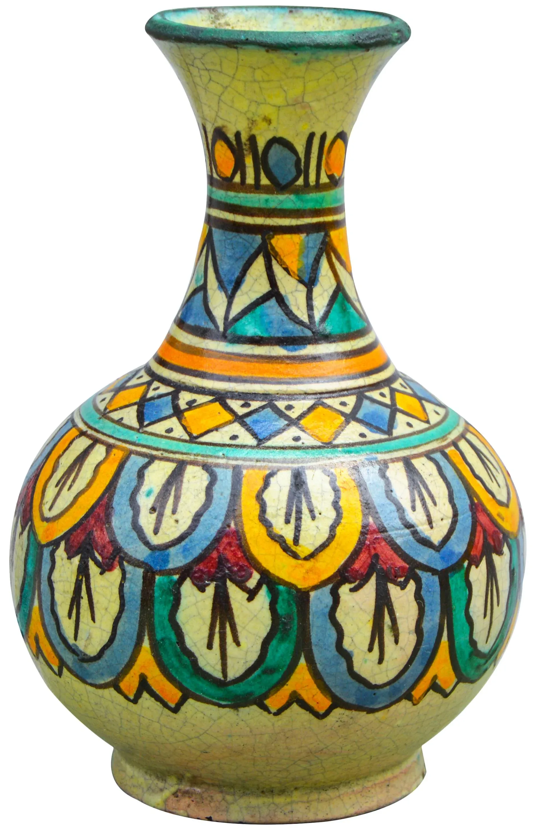 19世紀Antique Moroccan ceramic vase antique-moroccan-ceramic-vase-0457