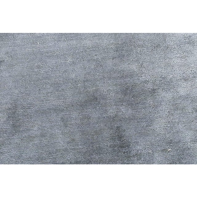 Textile Monochrome Steel Gray Modern Wool Rug by Doris Leslie Blau For Sale - Image 7 of 9