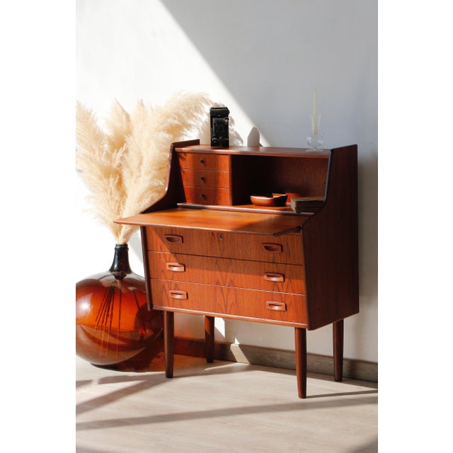 Vintage Danish Teak Secretary, 1960s For Sale - Image 10 of 18