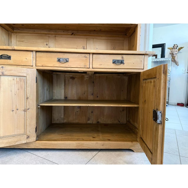 Art Nouveau Kitchen Sideboard in Softwood For Sale - Image 12 of 13