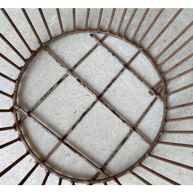 Circa 1980 Nicely-Sized Victorian-Style Steel Wirework Planter Basket & Forged Steel Stand – 2 Pieces For Sale - Image 11 of 18