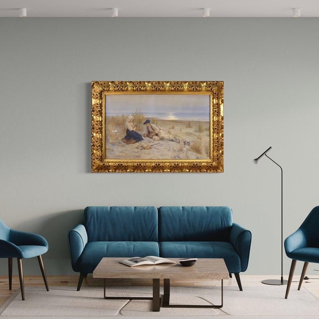 Italian Artist, Landscape, 1920, Watercolor, Framed For Sale - Image 11 of 17