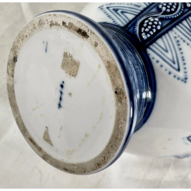 Metal Antique German Kpm Porcelain Lidded Bartmann Jug Tankard. For Sale - Image 7 of 13