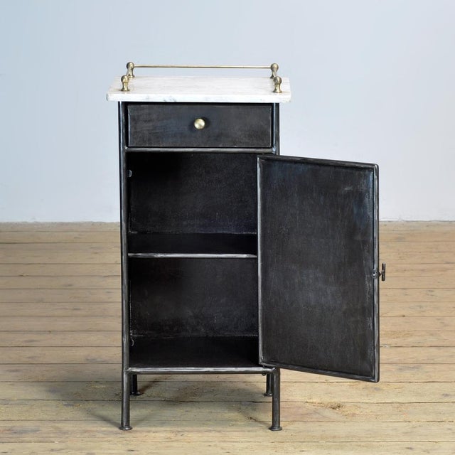 Iron Bedside Table, 1920s For Sale - Image 4 of 11