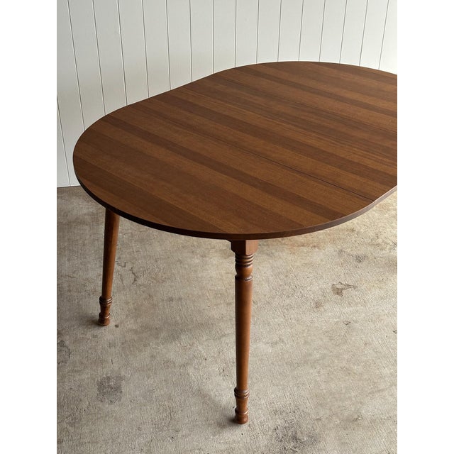 Mid 20th Century Vintage Tell City Chair Company Extendable Dining Table For Sale - Image 5 of 10