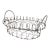 Antique French Twisted Wire Bread Basket For Sale