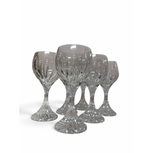 Baccarat Vintage Baccarat "Masséna" Crystal Water Goblets - Set of 6 For Sale - Image 4 of 5