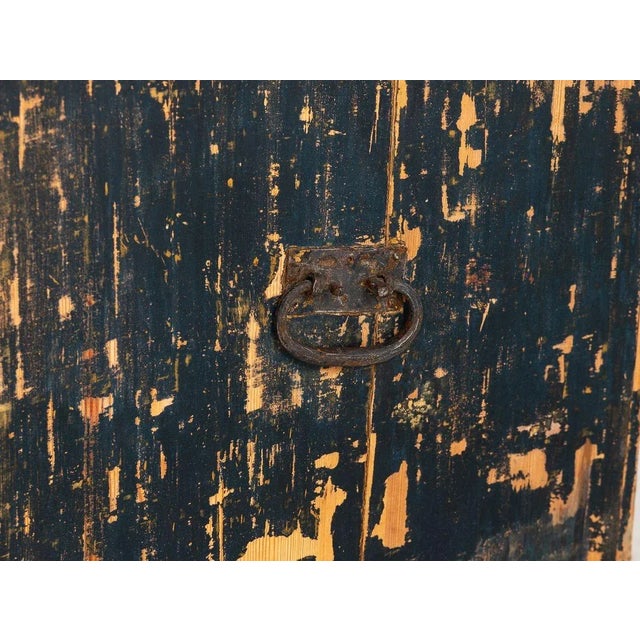 Swedish Gustavian Style Black Chest on Chest, 21st Century For Sale - Image 9 of 11