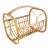Mid-Century Bamboo & Rattan Magazine Rack For Sale