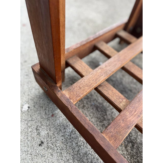 Vintage Lattice Wood Pedestal or Plant Stand For Sale - Image 12 of 13