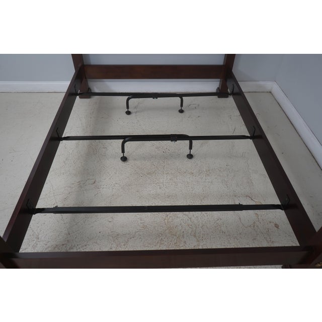 2010s Henkel Harris Model 307 Mahogany Queen Size Poster Bed For Sale - Image 5 of 17