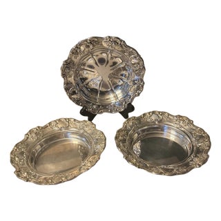 Vintage Towle Silverplate 7" Old Master Bowls - Set of 3 For Sale