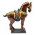 Tang Style Sancai Glaze Ceramic War Horse Sculpture, 12.5" For Sale