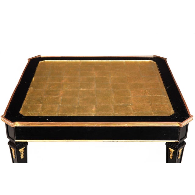 Wood French Hollywood Regency Low Table by Maison Jansen Ca. 1970 For Sale - Image 7 of 18