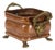 Antique 19th Century Copper Planter with Claw Feet and Lion Heads, 1890s For Sale