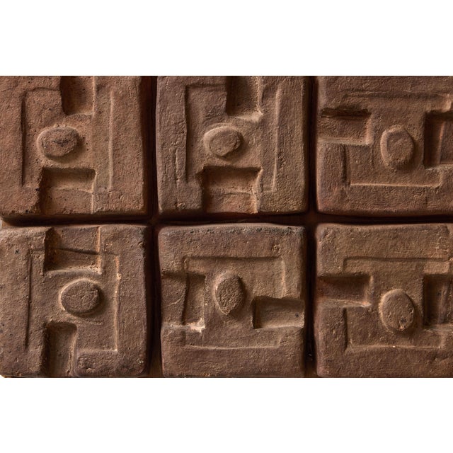 Ceramic Inca Wall Panel by Georges Jouve, 1960s For Sale - Image 4 of 11