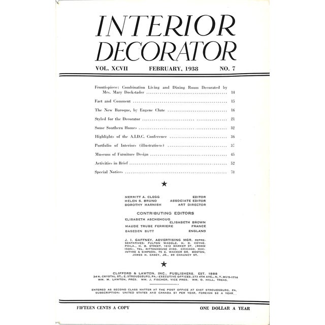 CLEGG, Merritt A. [editor] [80] pp. Clifford & Lawton, Inc., Publishers 1938 9 1/4" x 6 1/4" Stapled wrap