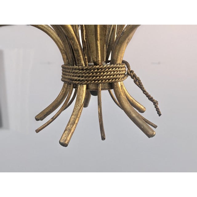 Five-Arm Wheat Ear Chandelier For Sale - Image 5 of 14