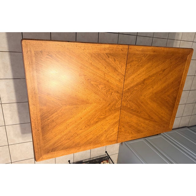 Drexel Heritage Vintage Velero Dining Table by Drexel For Sale - Image 4 of 16