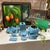 Up for consideration is a beautiful instant collection of blue ceramic decorative pieces. These would look lovely on...
