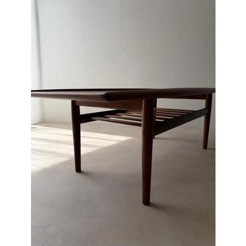 Brown Teak Coffee Table by Grete Jalk for Glostrup Møbelfabrik, 1960s For Sale - Image 8 of 17