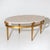 Oval Coffee Tables with Travertine Tops, Italy 1970s For Sale - Image 4 of 9