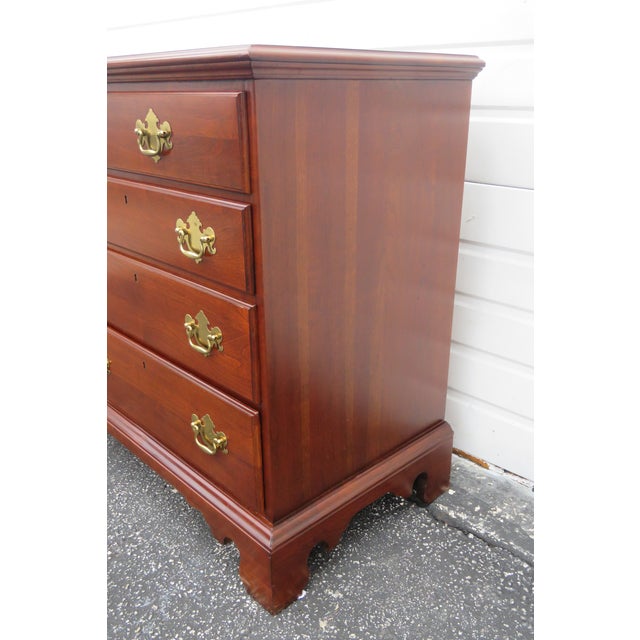 Solid Cherry Long Dresser by Link Taylor Furniture Chairish