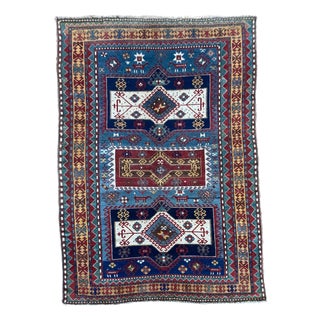 Antique Caucasian Kazak Rug, 1890s For Sale