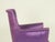 Mid-Century Modern Mid-Century Italian Modern Wood & Purple Fabric Armchairs in the style of Cesare Lacca, 1950s, Set of 2 For Sale - Image 3 of 10