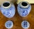1970s Chinese Blue and White Hand Decorated Porcelain Ginger Jars- Set of 2 For Sale - Image 9 of 10