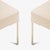 Not Yet Made - Made To Order Astor Brass Ottomans in Bone Ultrasuede by Montage, Pair For Sale - Image 5 of 6