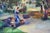 Abstract Mid Century Figurative Landscape -- Stroll in the Park by Frances Beatrice Lieberman For Sale - Image 3 of 3