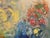 1980s Abstract Impressionist Painting Sunshine Popies by Elia in Silver Frame For Sale - Image 4 of 4