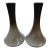 Artisan Mottled Ceramic Vases- A Pair For Sale