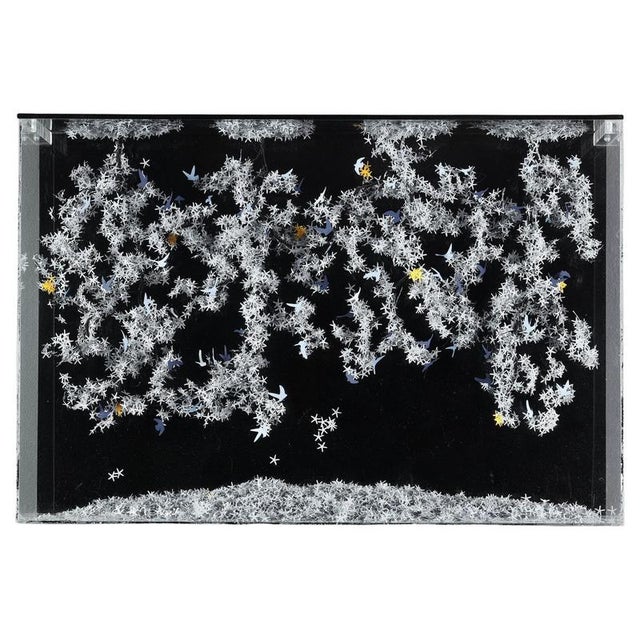 This one-of-a-kind piece by Lebanese artist Nayla Tabet is a wall-mounted sculpture combining high-quality metal wires and...