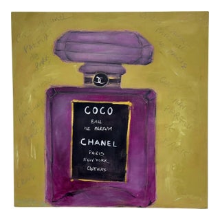 Circa 2004 Mandy Smart Original Painting "Coco Chanel" For Sale