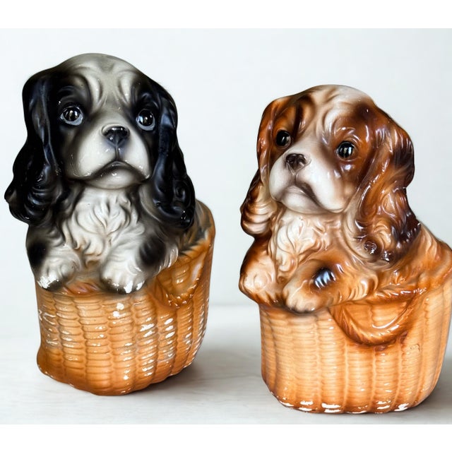 Made in Japan Mid-Century King Charles Spaniel Figures - A Pair For Sale - Image 15 of 15