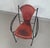 Chair in Leather and Wrought Iron For Sale - Image 6 of 18