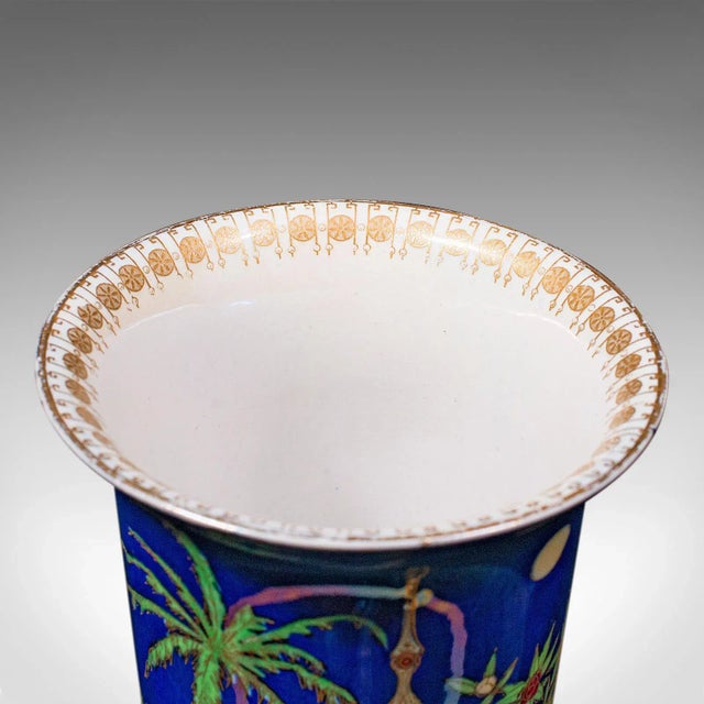 1920s Antique English Ceramic Decorative Vase For Sale - Image 9 of 13