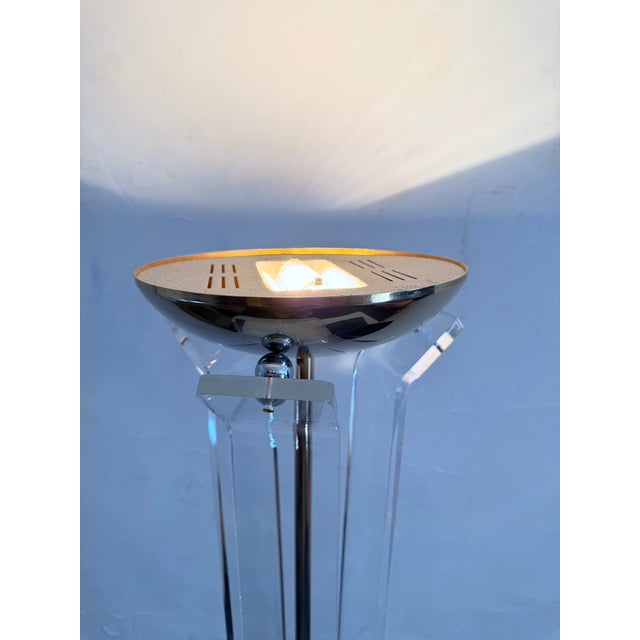 Postmodern Hollywood Regency Halogen Floor Lamp, 1970s For Sale - Image 3 of 17