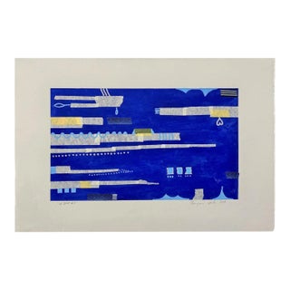 Contemporary Mixed Media Painting, "La Brea #4" For Sale