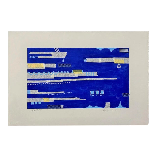 Contemporary Mixed Media Painting, "La Brea #4" For Sale