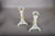Hand-Painted Ceramic Candlesticks with Heraldic Floral Decoration, 1910s, Set of 2 For Sale - Image 9 of 12