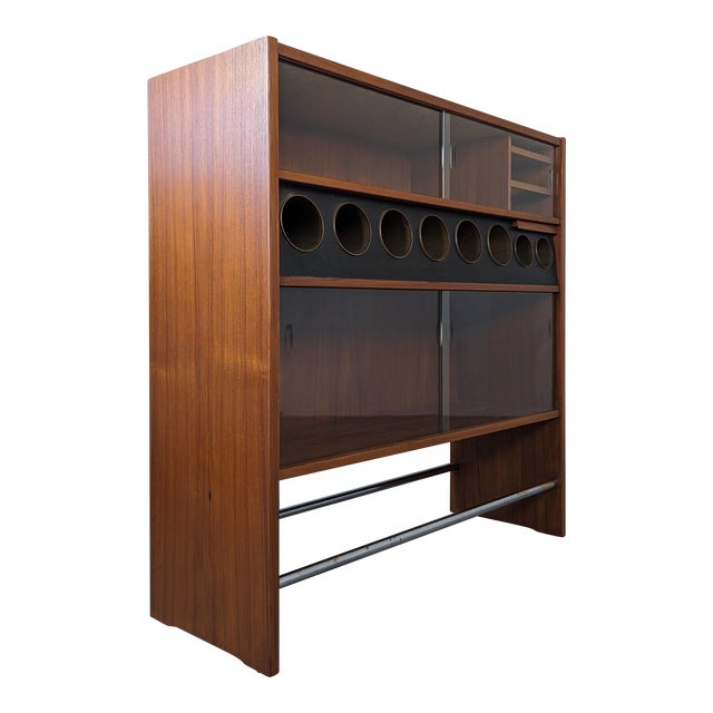1960s Free Standing "Hm3" Dry Bar by Poul Heltborg for Heltborg Mobler, Denmark For Sale