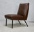Brown Imitation Leather Lounge Chair, 1950s For Sale - Image 15 of 17